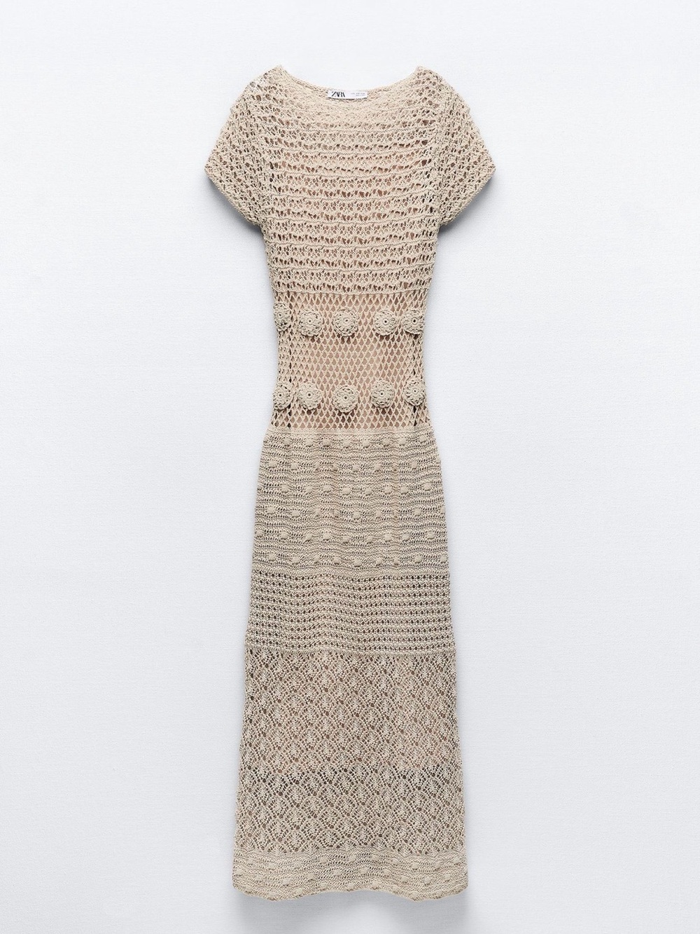 Zara Crochet Knit Dress Limited Edition